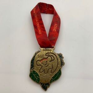 Disney runDisney The Lion King Virtual Challenge 2021 Small Pin Medal